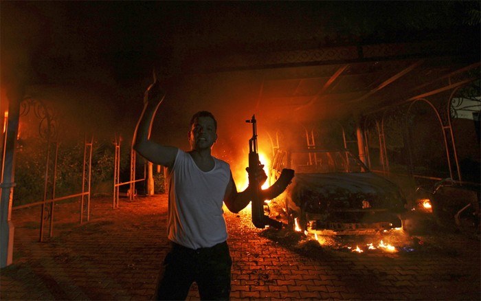 Phiến quân tấn công vào lãnh sự quán Mỹ ở Benghazi hôm 11/9